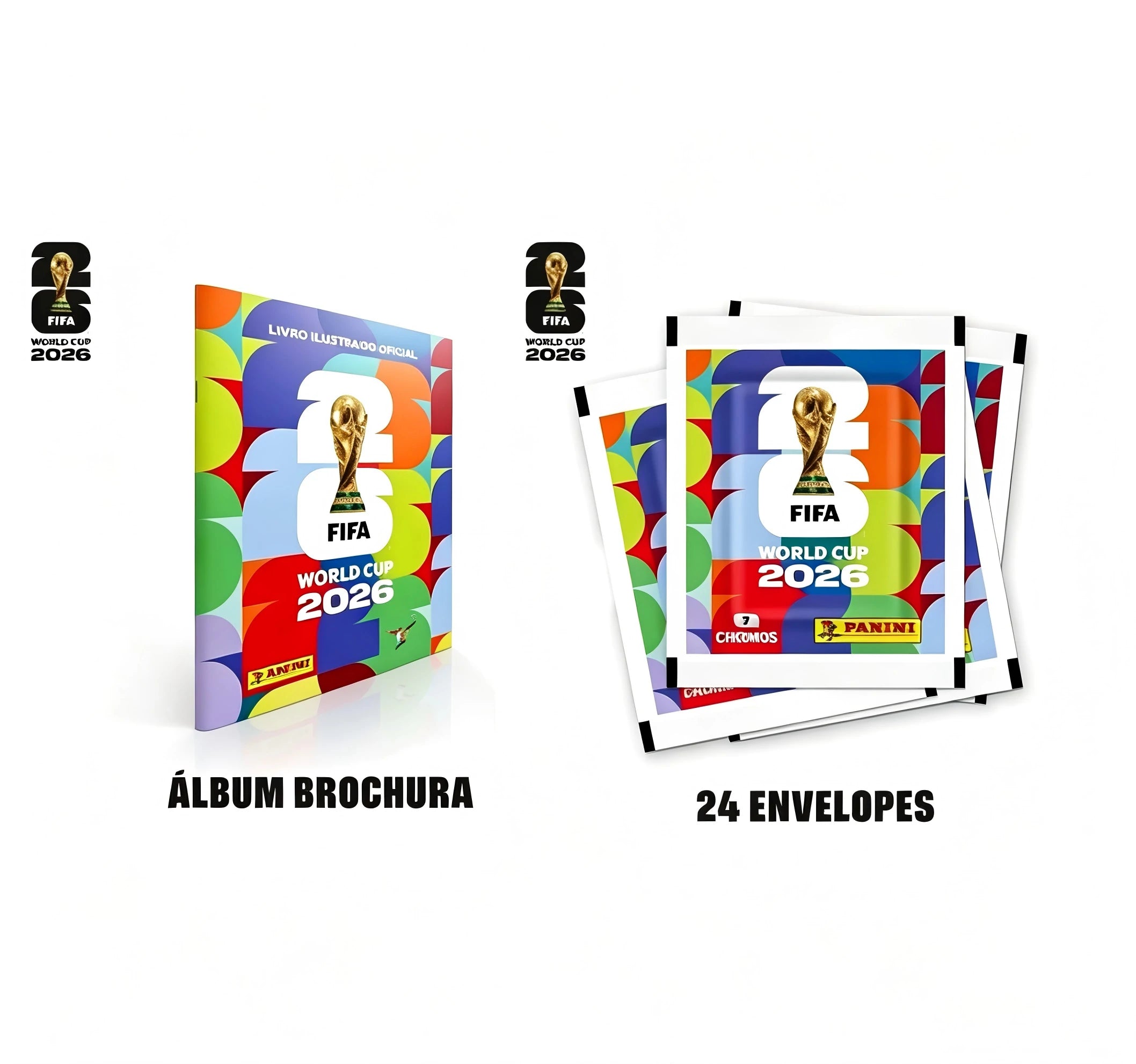 Álbum protector de cartas + Paquetes de 12/24 pegatinas