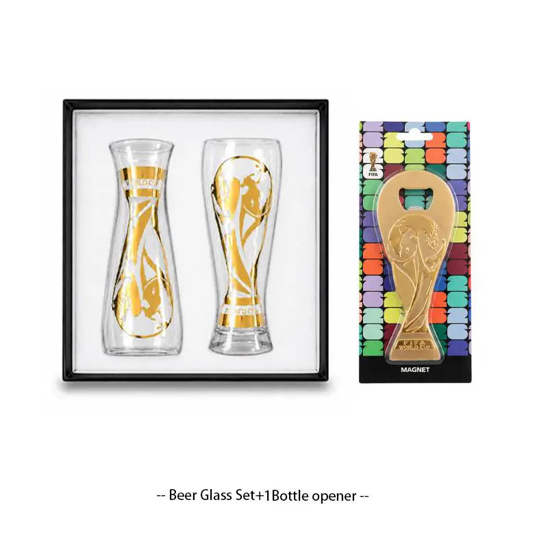 Gold Stamped Classic Beer Glass