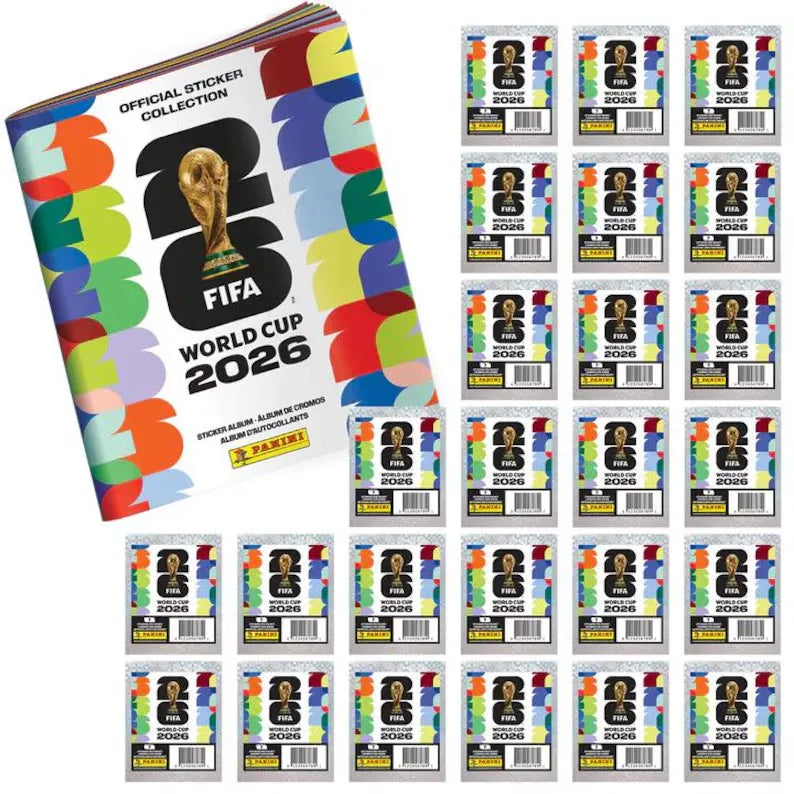 Álbum protector de cartas + Paquetes de 12/24 pegatinas